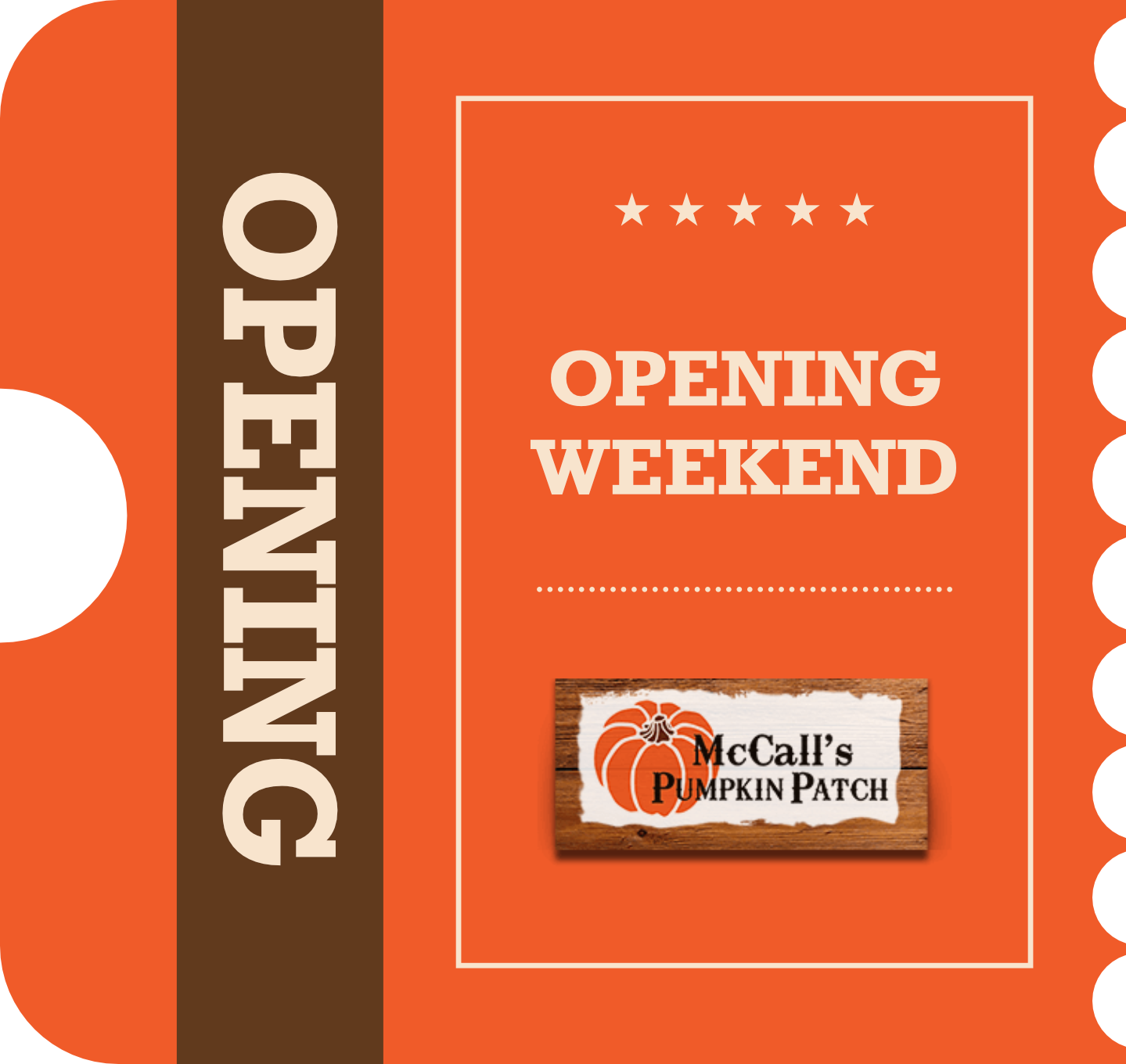 2024 Pumpkin Patch Opening Weekend (Sat/Sun) McCall's Farm