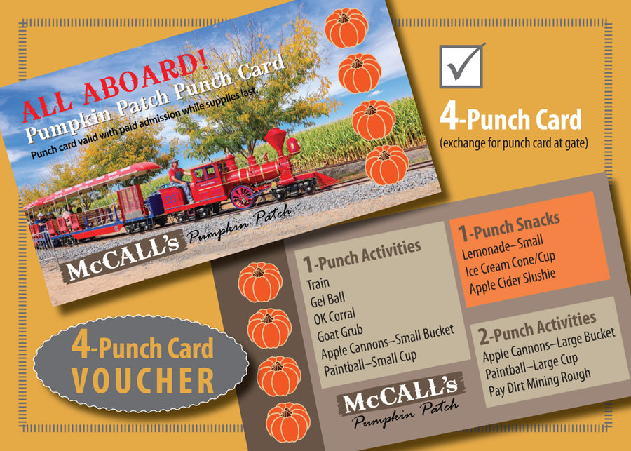 2025 Pumpkin Patch 4 punch card